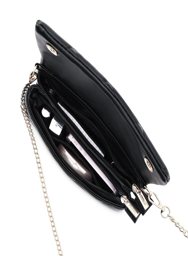 Fastrack Quilted Chic Flap Bag | Faux-Leather Women's Handbags| Ladies Purse Handbag | Sling Bag for Casual Carry - Image 5